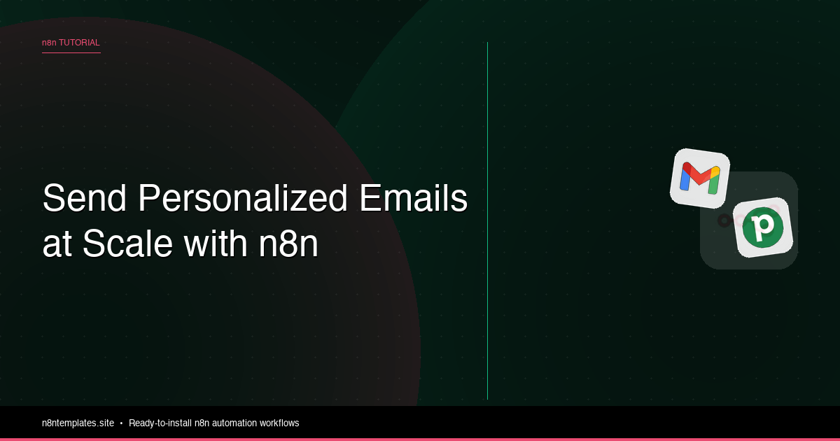 How to Send Personalized Emails at Scale with n8n