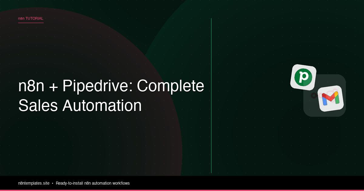 n8n and Pipedrive: Complete Sales Automation Guide