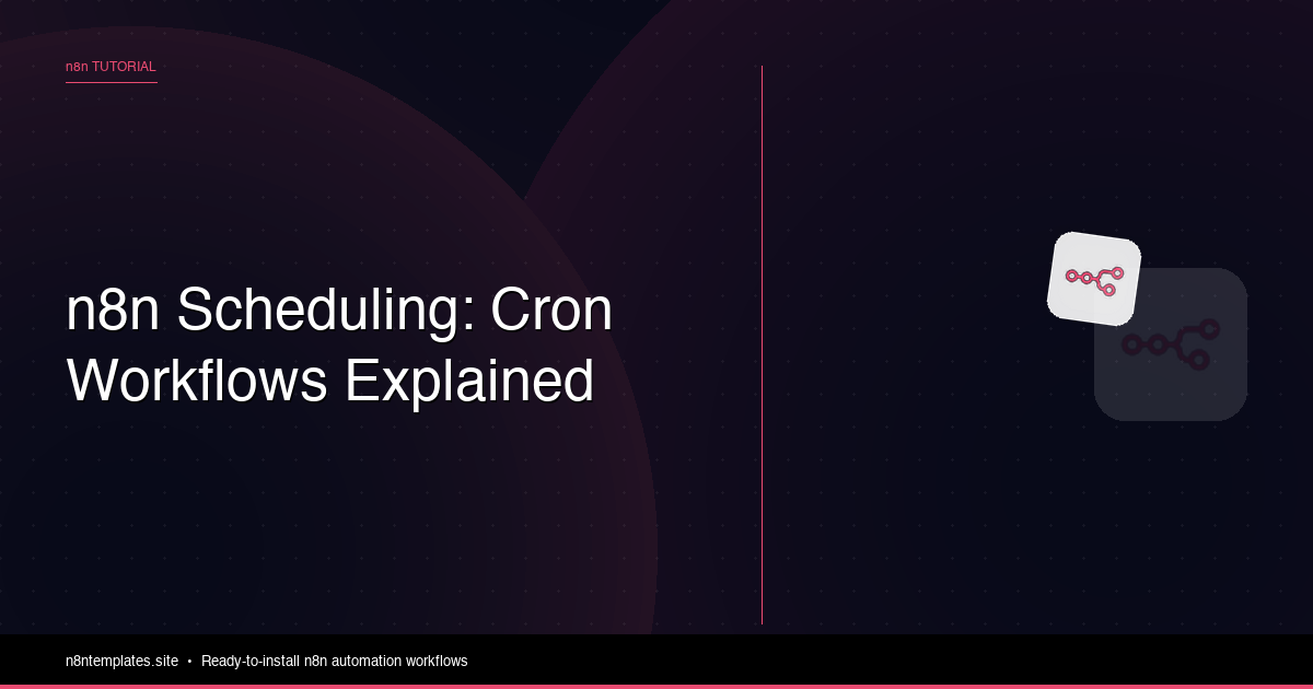 n8n Scheduling: Run Workflows on a Cron Schedule