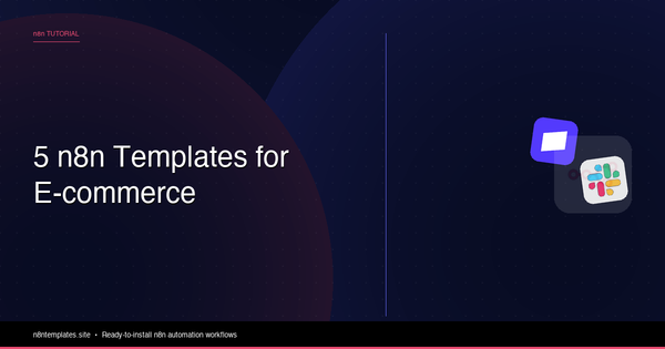 5 n8n Templates for E-commerce Automation