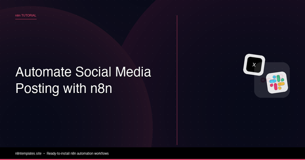 How to Automate Social Media Posting with n8n