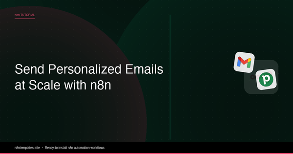 How to Send Personalized Emails at Scale with n8n